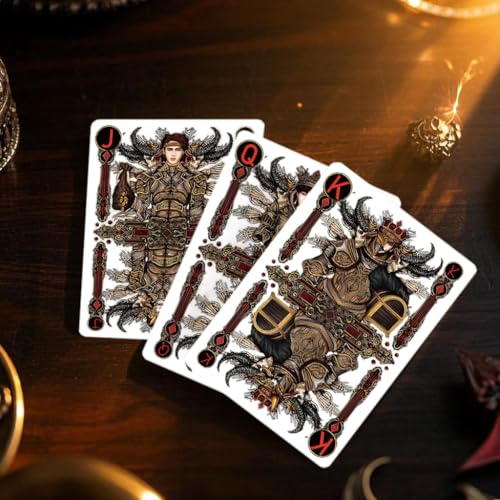 Naipes de poker con diseño temático Diablo, tamaño estándar miniatura 5