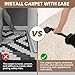 AMGSH 1 Pack Carpet Knee Kicker, Non-Adjustable Carpet Stretcher Knee Kicker, Compact Carpet Stretcher Tool for Carpet Installation