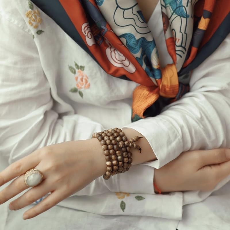 Agarwood Bracelets Chain 108 Beads 4 6 8mm Vietnamese Agarwood, Wild Agarwood Bead Bracelet 108 Beads, Agarwood Necklace, Men Women Bracelet