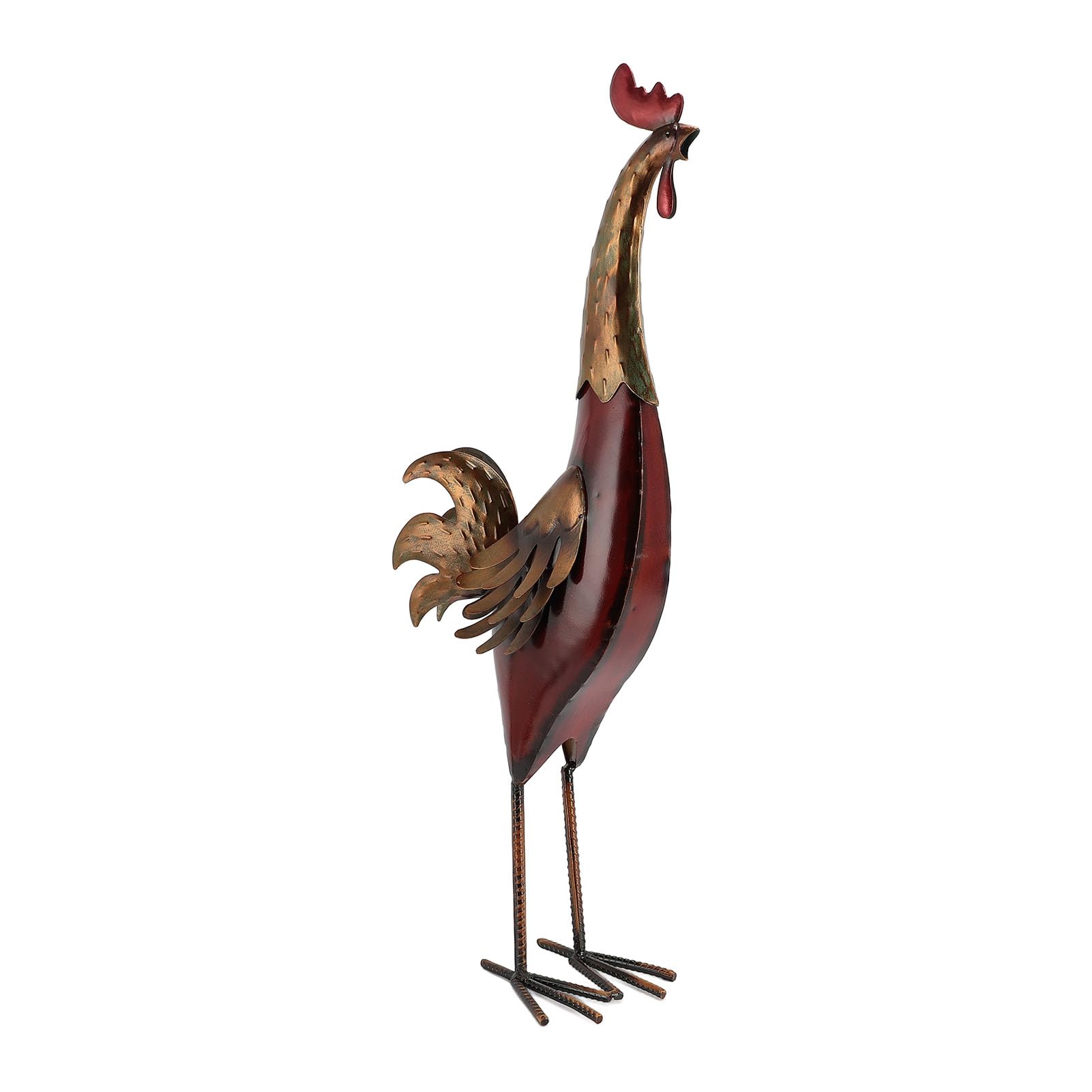 Metal Rooster Sculpture Statua Kurek Koguta wielofunkcyjna pusta figurka dekoracyjna do dekoracji domu ogrodowego