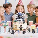 15Pcs Star Cake Toppers,Star Mini Figures Cake Decoration, Cartoon Figures Set Happy Birthday Decoration for Kids - Image 4