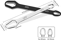 Vista 4 de MOTEERLLU Juego de llaves Torx universales de 0.315-0.866 in, herramientas de llave ajustable autoapretables de doble extremo (2 piezas)