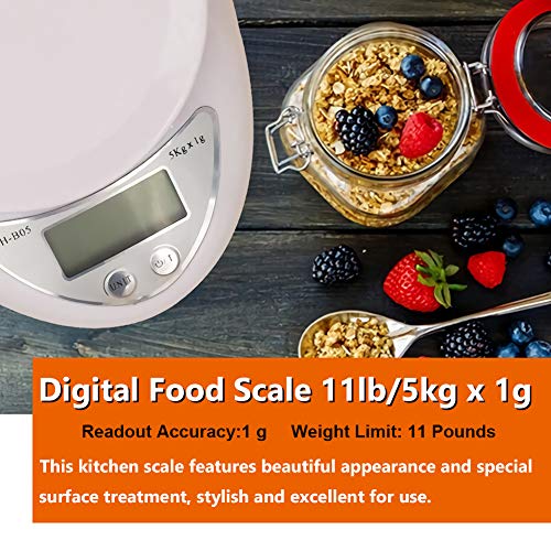image for Roveinsia Food Scale, 11lb Digital Kitchen Scale Weight Grams and oz f