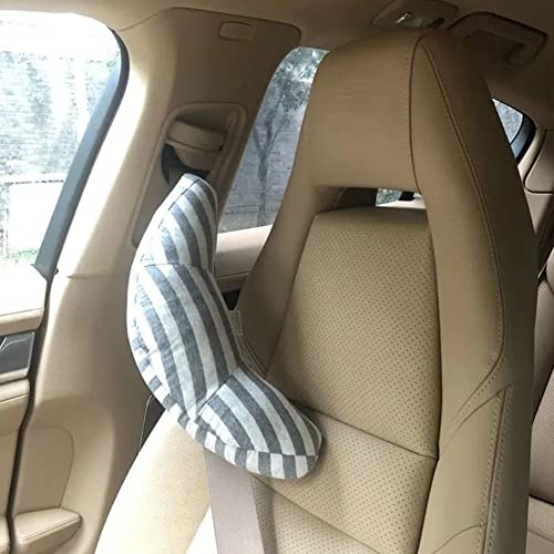 Image of Kids Car Travel Pillow Car Seat Belt Pillow Cute Plush Headrest Neck Cushion Safety Strap Cover Universal Fit