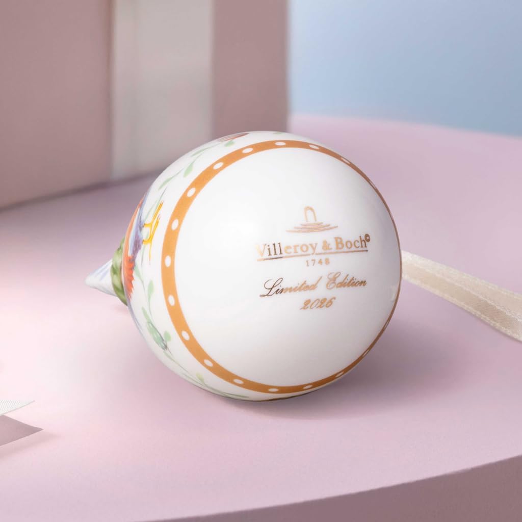 Villeroy & Boch – Annual Easter Edition Egg 2026 Colour with Gold Accent, Easter Ornament for Hanging up, Porcelain Easter Egg, Gift, Easter Decoration, Limited collectable, Premium Porcelain