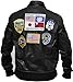 Produktbild La Familie Clothing Genuine Cow Skin Bomber Top Gun Jacket (as3, alpha, l, Black)