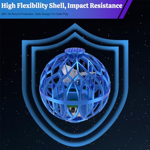 Flying Orb Ball Toy, Hand Controlled Boomerang Orb Throw-Proof Durable Mini Fly Spinner Led Lights Magic Ball Shining Cool Toys Birthday Gifts