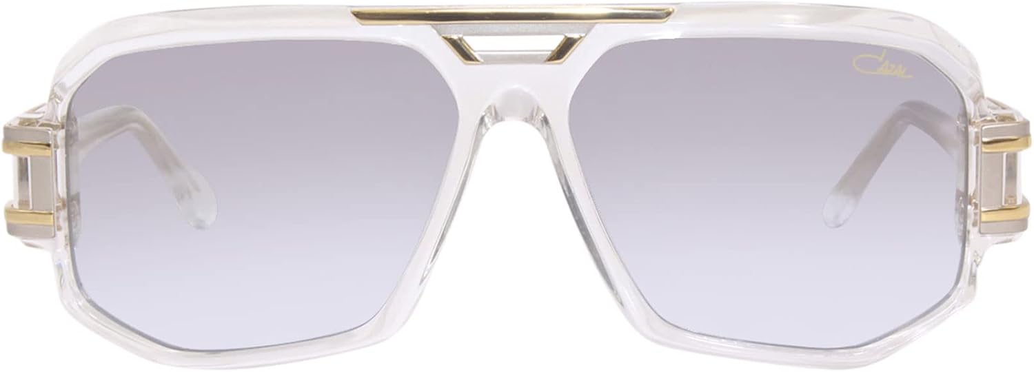 Cazal Legends 675 003 Sunglasses Men's Crystal/Gold/Silver Mirror 60mm, Lens-60 Bridge-14 B-48 ED-64 Temple-135