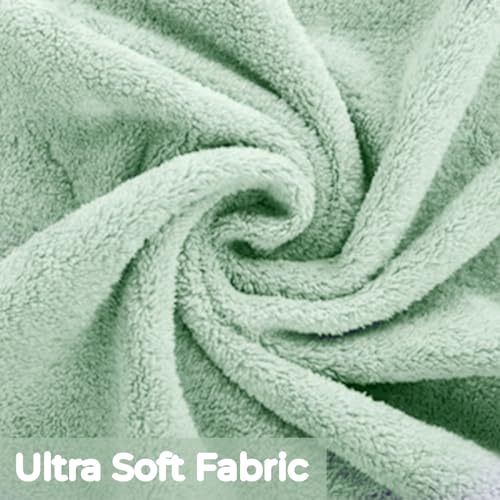 Image of MAXOSHINE Microfiber Kids Bath Towels Quick Dry Super Absorbent Super Soft Bath Towel for Babies Toddler-Baby Towel for Boys and Girls, Green Mini