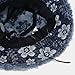 Quanhaigou Frayed Flower Unisex Sun Hats, Fashion Beach Bucket Hat for Men Women,Summer Outdoor Boy's Girls Boonie Cap (Denim Floral D.Blue)