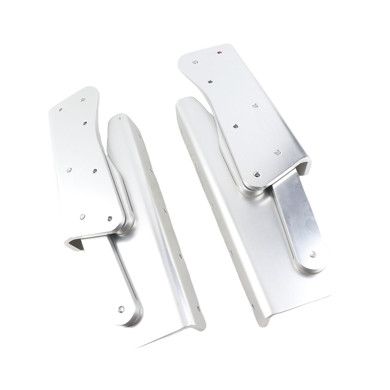 Drfeify Coppia Cerniere per Sedili Pieghevoli per Barche, Cerniera per Sedili Pieghevoli Marine in Lega di Alluminio Anodizzato Spessore 8 Mm Anti Pizzicamento Bordo Arrotondato Supporto per