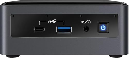 Procesador Intel NUC10i7FNH Core i7-10710U de 10 generación (caché de 12 M y hasta 4.7 GHz), HDMI, USB-C, Thunderbolt, WiFi 6 AX201, Ethernet y