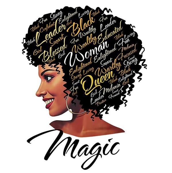 Image of Black History Shirts Black Graphic tees for Men and Women, Magic Fashion Afro American Natural Hair Vintage Melanin T-Shirts