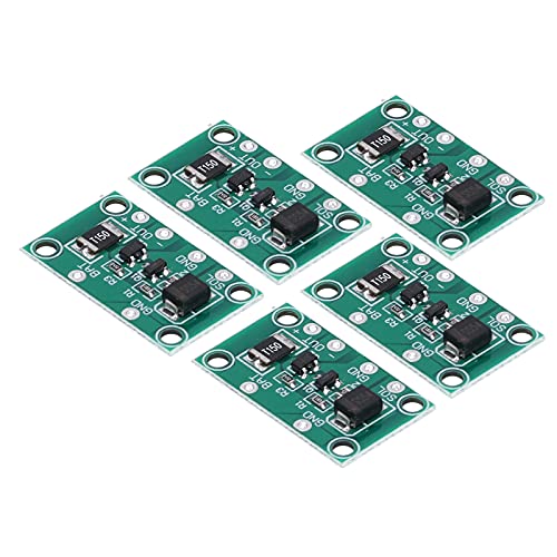 FTVOGUE Scheda di Circuito Solare 5 Pezzi Scheda Controller Solare per Lampioni Fai da Te Luci da Giardino Interruttore di Controllo Automatico ON/OFF Modulo di Ricarica Batteria Al Litio 3,7 V-24 V