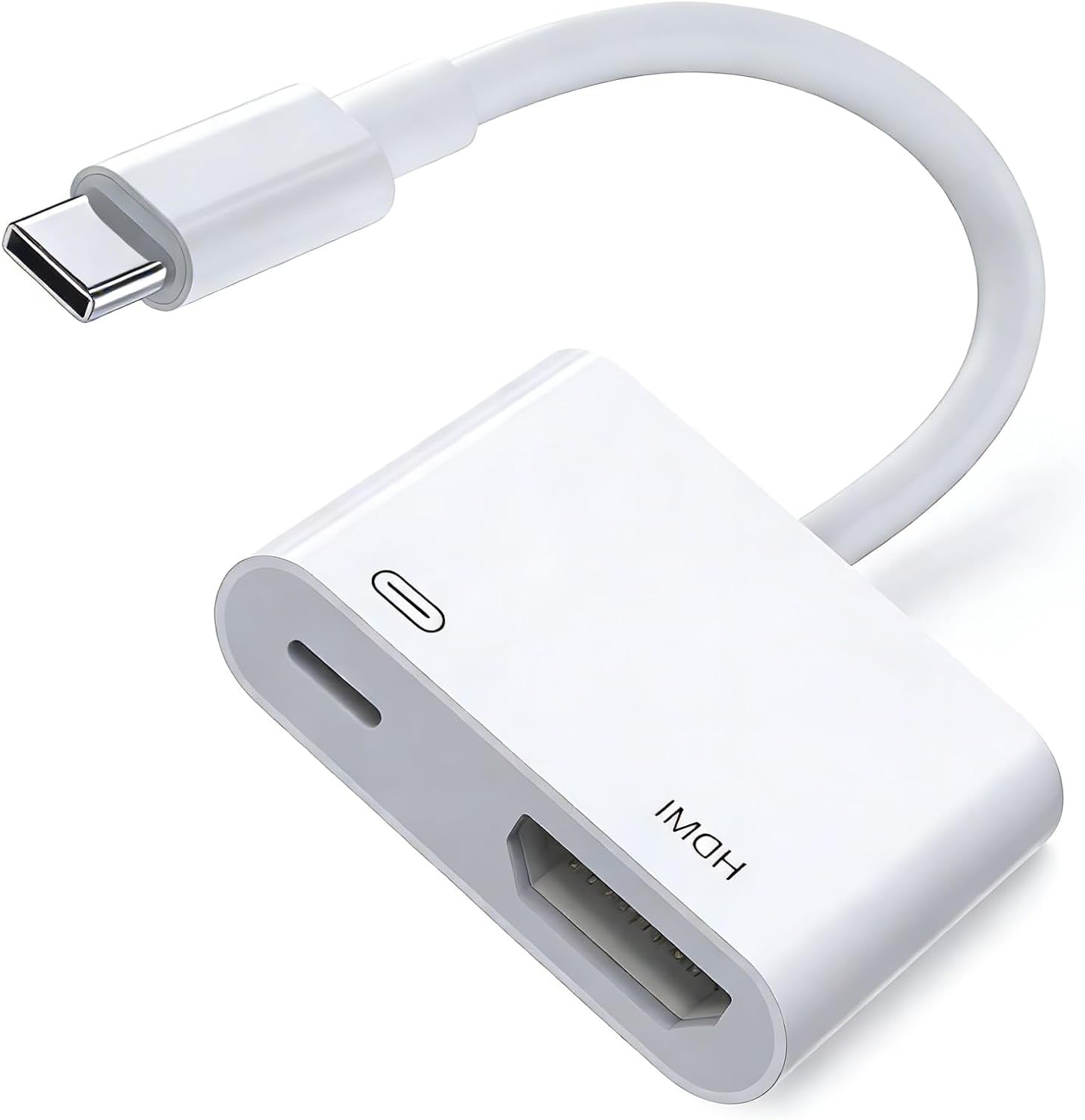 MFi Certified USB-C to HDMI Adapter 4K@60Hz - Compatible with iPhone 15/16/17, MacBook Pro/Air, iPad Pro, Samsung Galaxy S25, Nintendo Switch