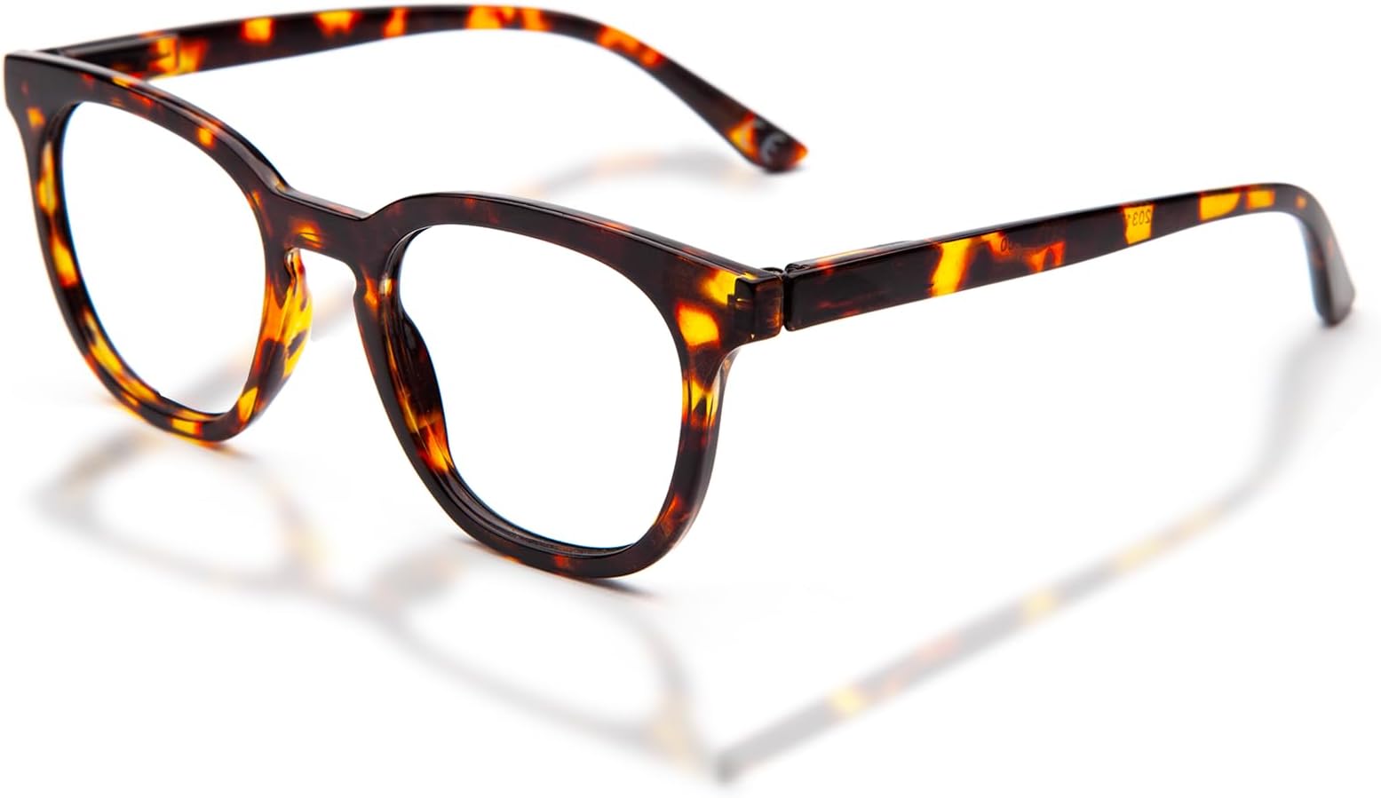 LianSan Reading Glasses for Women - Stylish Blue Light Blocking Computer Readers with Spring Hinge(Tortoise,1.0x)