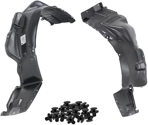 Parts N Go Juego de forro de guardabarros con clips para Lancer 2004-2007 lado delantero del conductor y del pasajero izquierdo derecho MI1251105