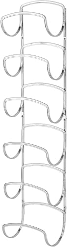 Miniatura 9 de mDesign Toallero moderno y decorativo de seis niveles para baño, soporte y organizador, para montar en la pared, para almacenamiento de toallas de
