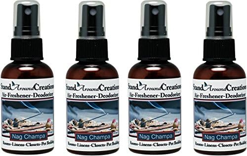 Set of 4 - Concentrated Spray For Room/Linen/Room Deodorizer/Air Freshener - Nag Champa