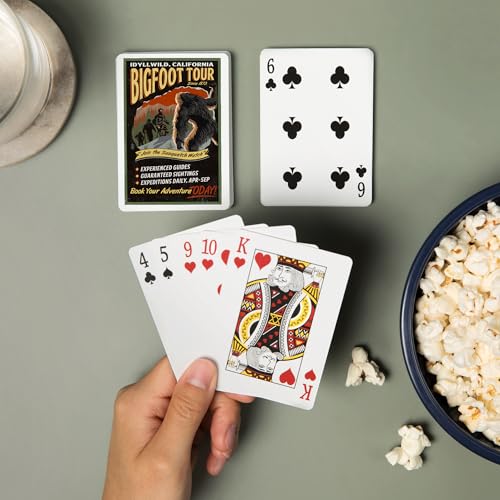 Baraja de 52 cartas tamaño póker Bigfoot Tours miniatura 2