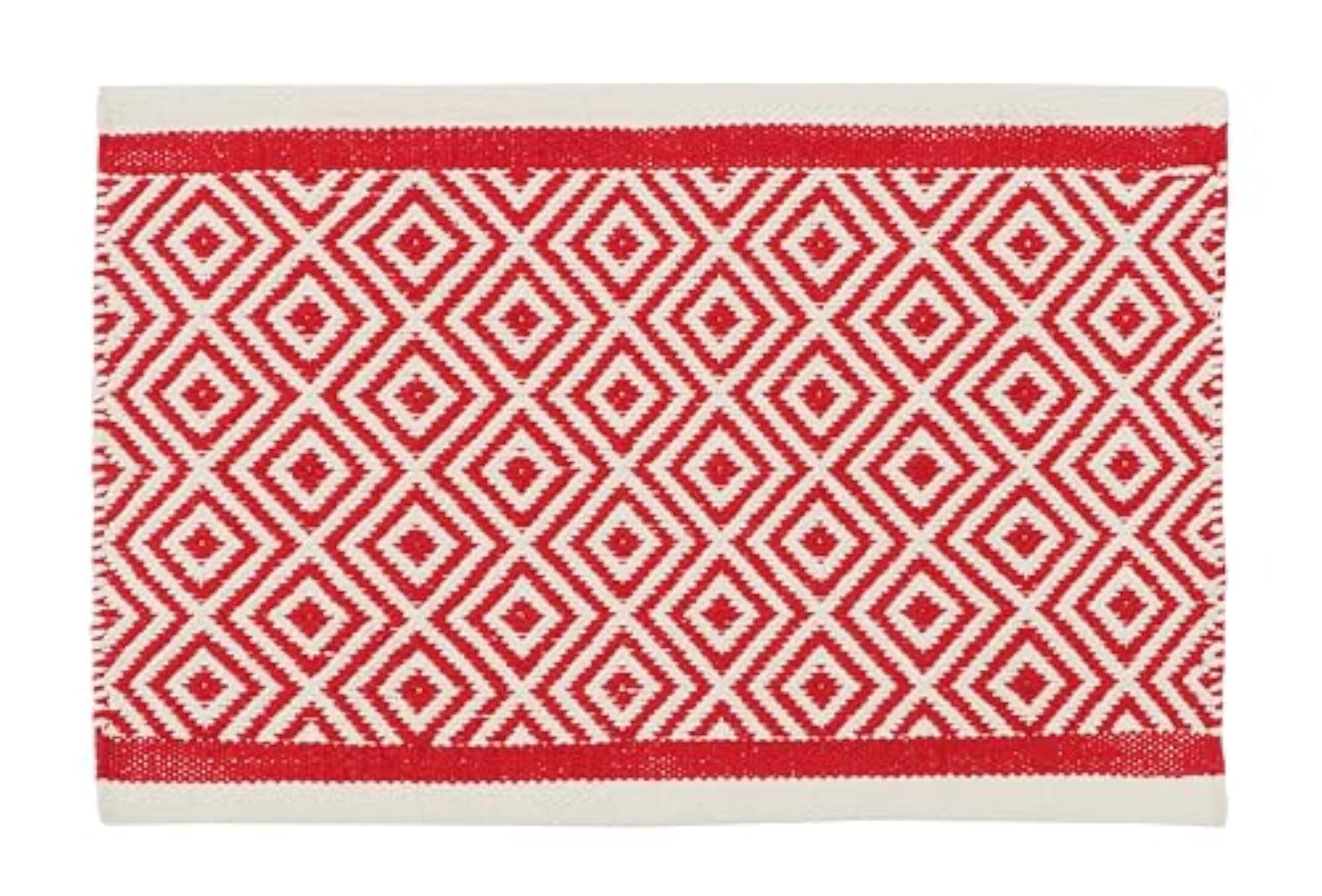 2 Pcs 100% Cotton Kitchen Set, Standing Desk Mat and Runner Rug
