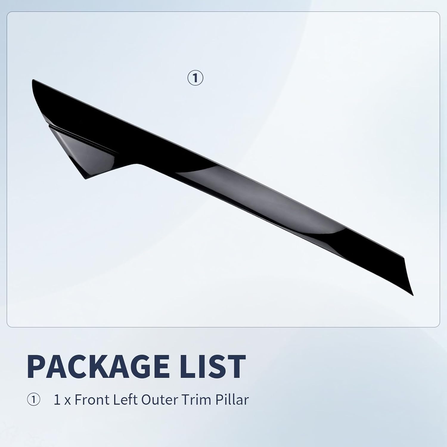 A-Pillar Windshield Trim Molding (Left Driver Side), Compatible with Ford Explorer 2011-2019, Complete Kit with Clips, Replaces BB5Z7803137AA, 926-450