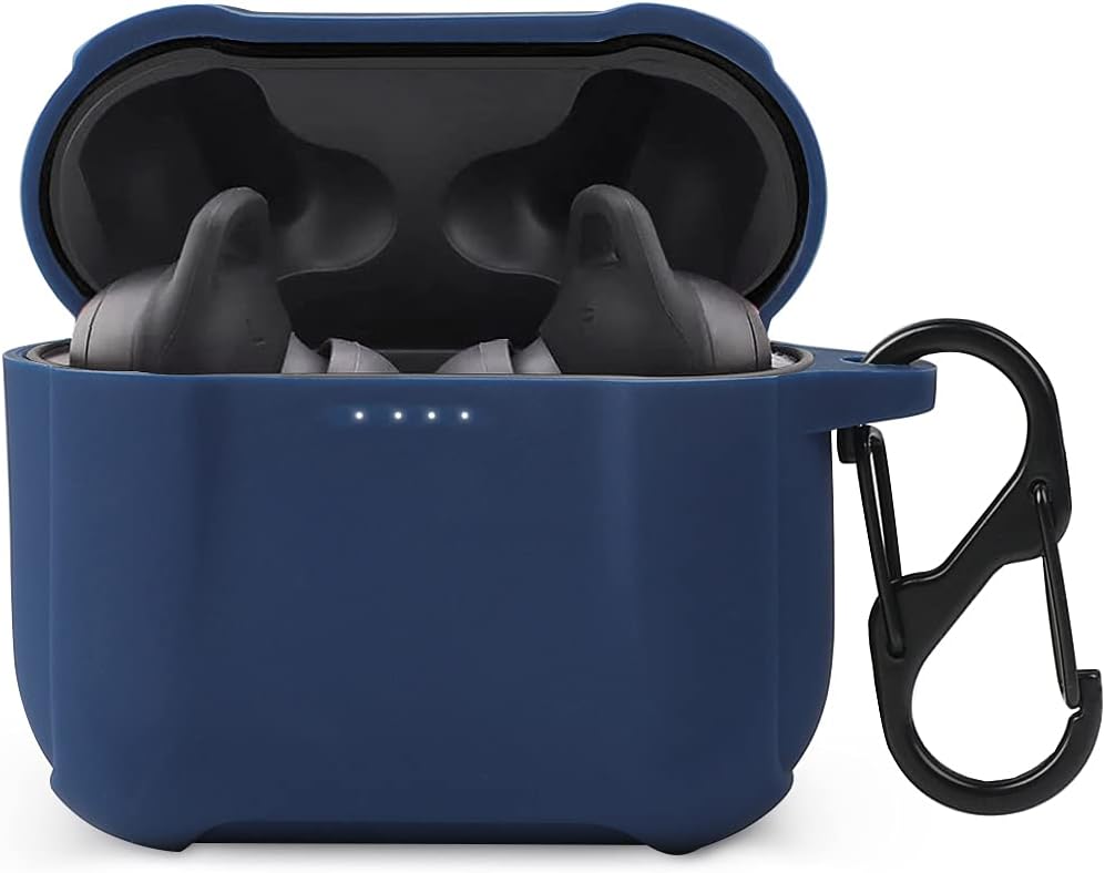 Haotop Protective Silicone Case Cover Compatible with Skull-Candy Indy EVO(Not for Skull-Candy Indy) (Midnight Blue)