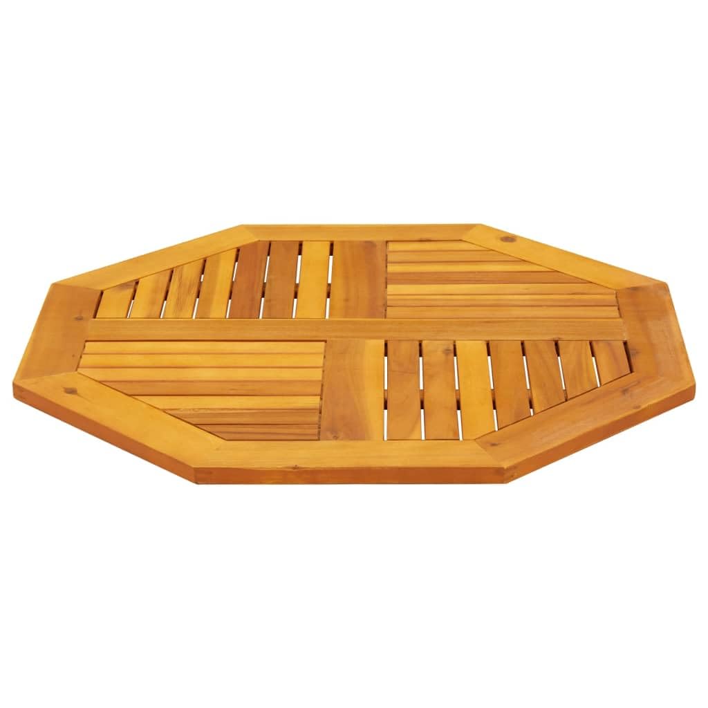 vidaXL Dessus de Table 80x80x2,2 cm octogonal Bois Massif d'acacia