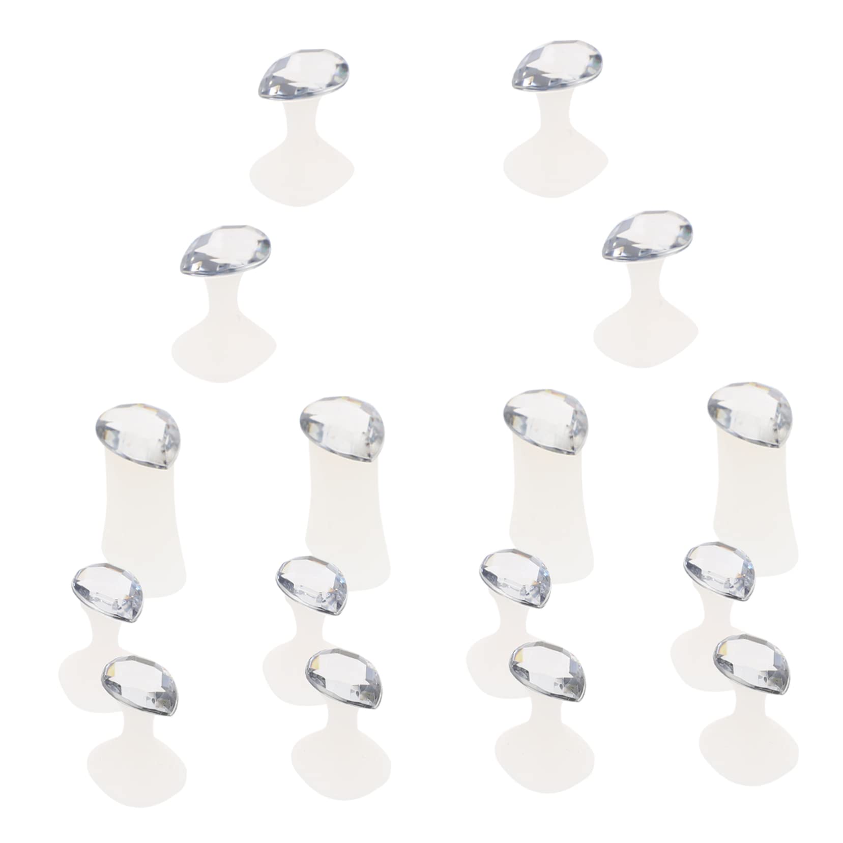 NOLITOY 16Pcs Silicone Toe Separators for Nail Art Japanese Style Toe Spacers Comfortable Durable Design for Pedicures and Home Use for Nail Salons and Personal Care