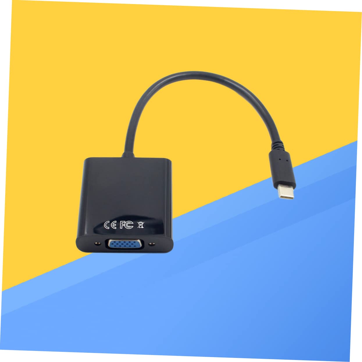 balacoo Full USB 3.1 Type-c to Vga Adapter Cable Connect Laptop to Tv/Projector No Driver Needed