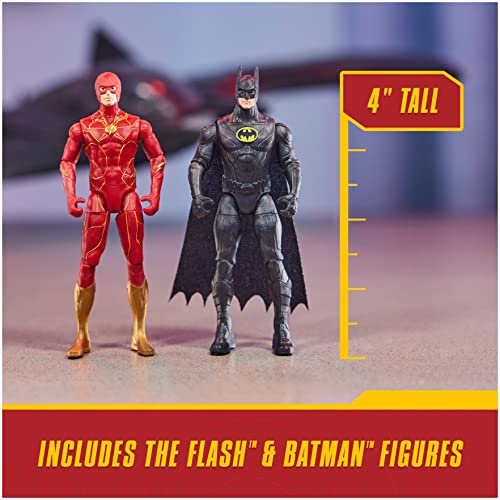 Dc Comics, The Flash Ultimate Batwing Set The Flash And Batman Action Figures, 4-Inch Playset Kids Toys For Boys And Girls 3 And Up #TOP4