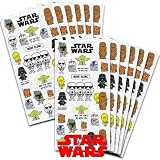 Star Wars Party Favors for Boys & Girls - 12 Pack Sticker Sheets for Kids Birthday Party Goodie Bags