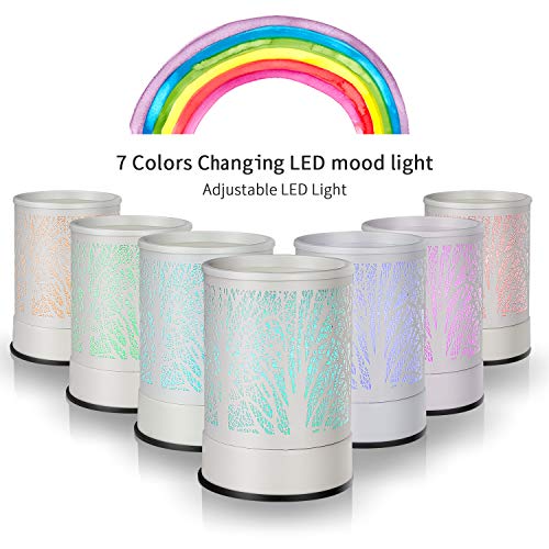 image for Enaroma Fragrance Wax Melts Warmer with 7 Colors LED Changing Light Cl