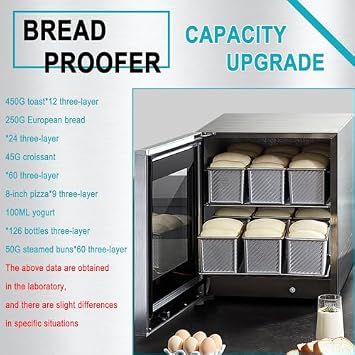 Sourdough Proofing Basket with Electric Dough Maker, Adjustable Temperature Fermentation Chamber for Perfect Bread Making, Non-Stick and Waterproof Design