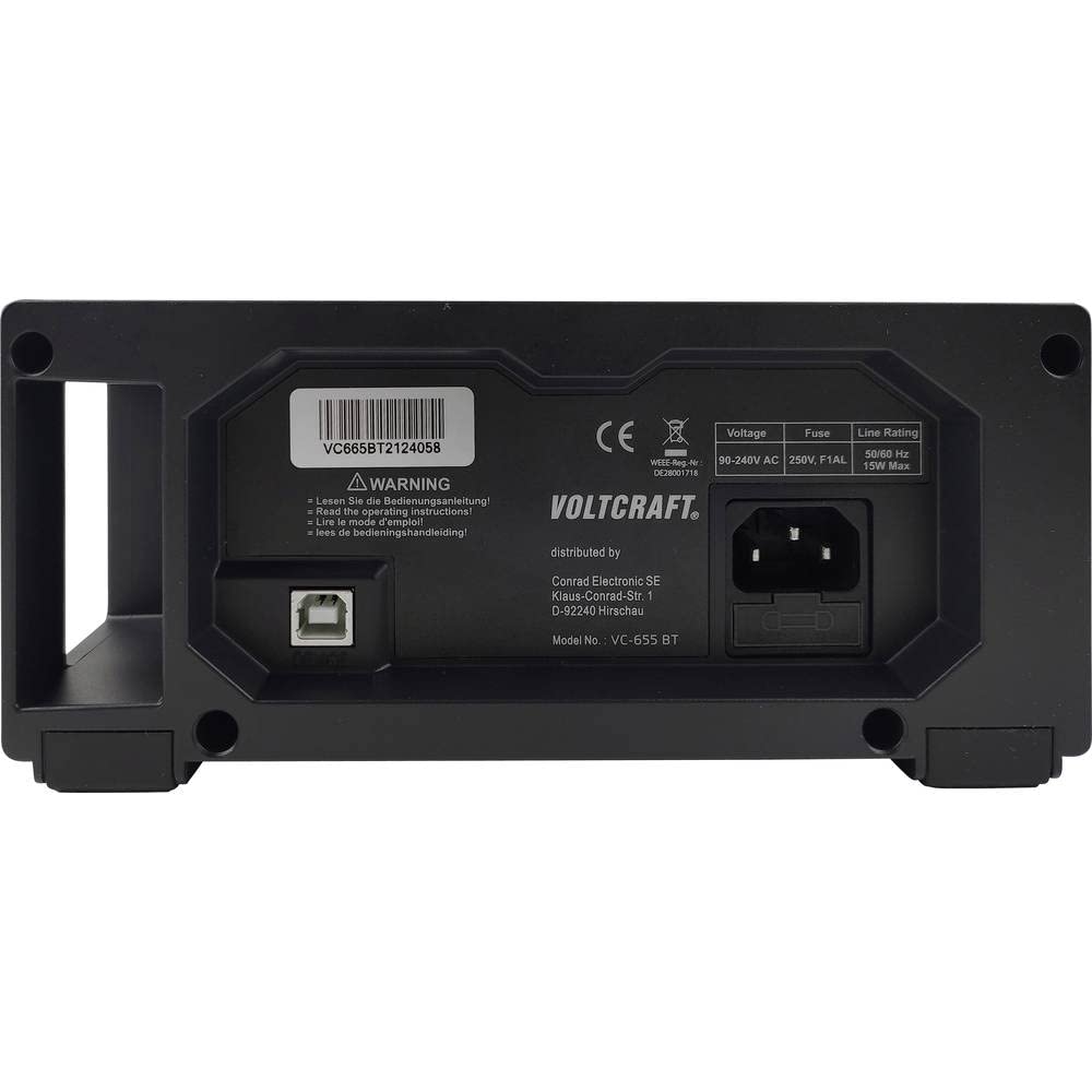 VOLTCRAFT VC-655 BT Tisch-Multimeter digital CAT I 1000 V, CAT II 600 V Anzeige (Counts): 55000