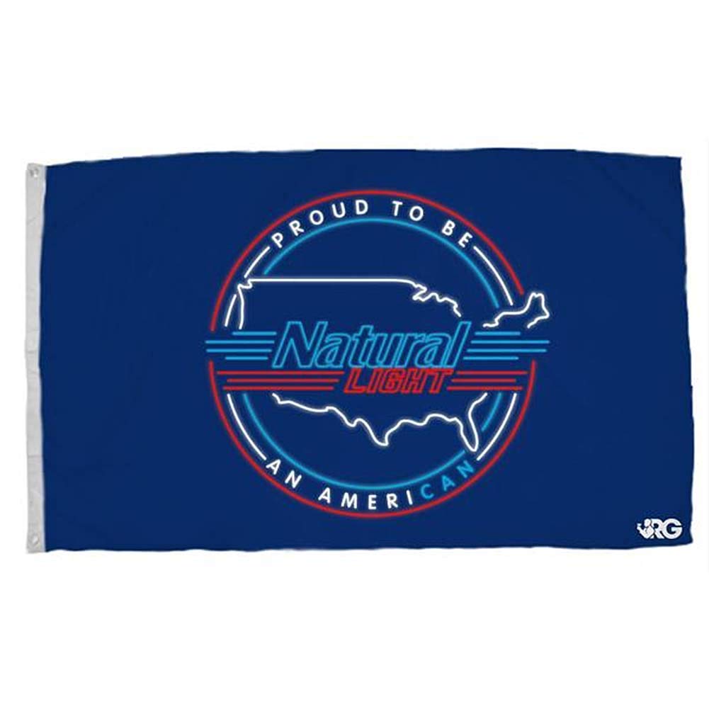 WearYourBeer Natural Light Proud to Be an American Rowdy Gentleman Flag