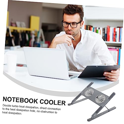 Base para laptop con ventilador led y ajuste OSALADI miniatura 4