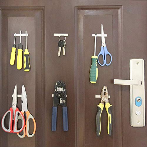 Image of MIKEDE 4 Pack Rare Earth Strong Neodymium Bar Magnets, with Double-Sided Adhesive for Craft, Fridge, Kitchen, Office - 60 x 10 x 3 mm