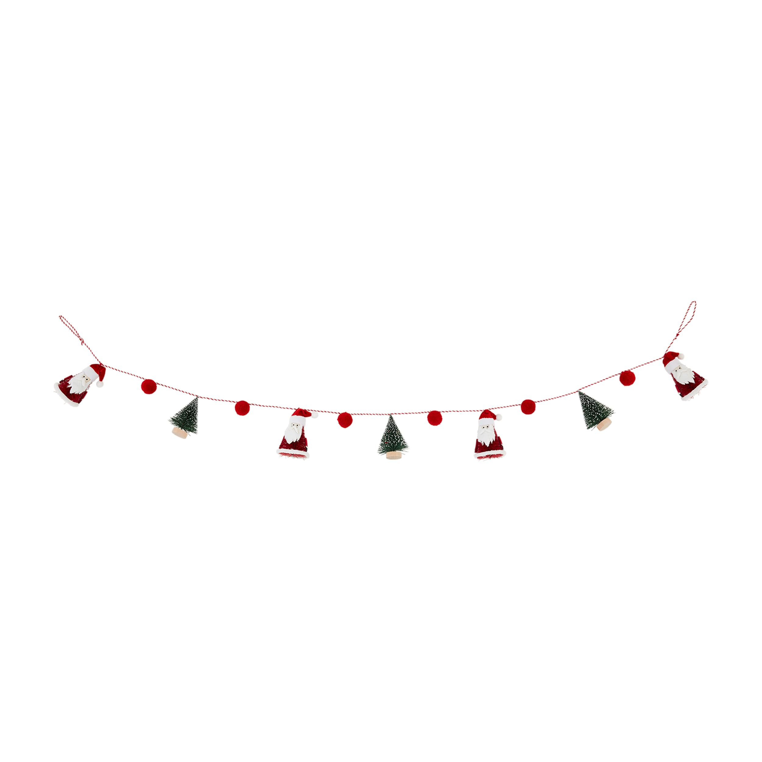 Guirlande de bouteilles Père Noël Mud Pie pour illuminer votre table de fête