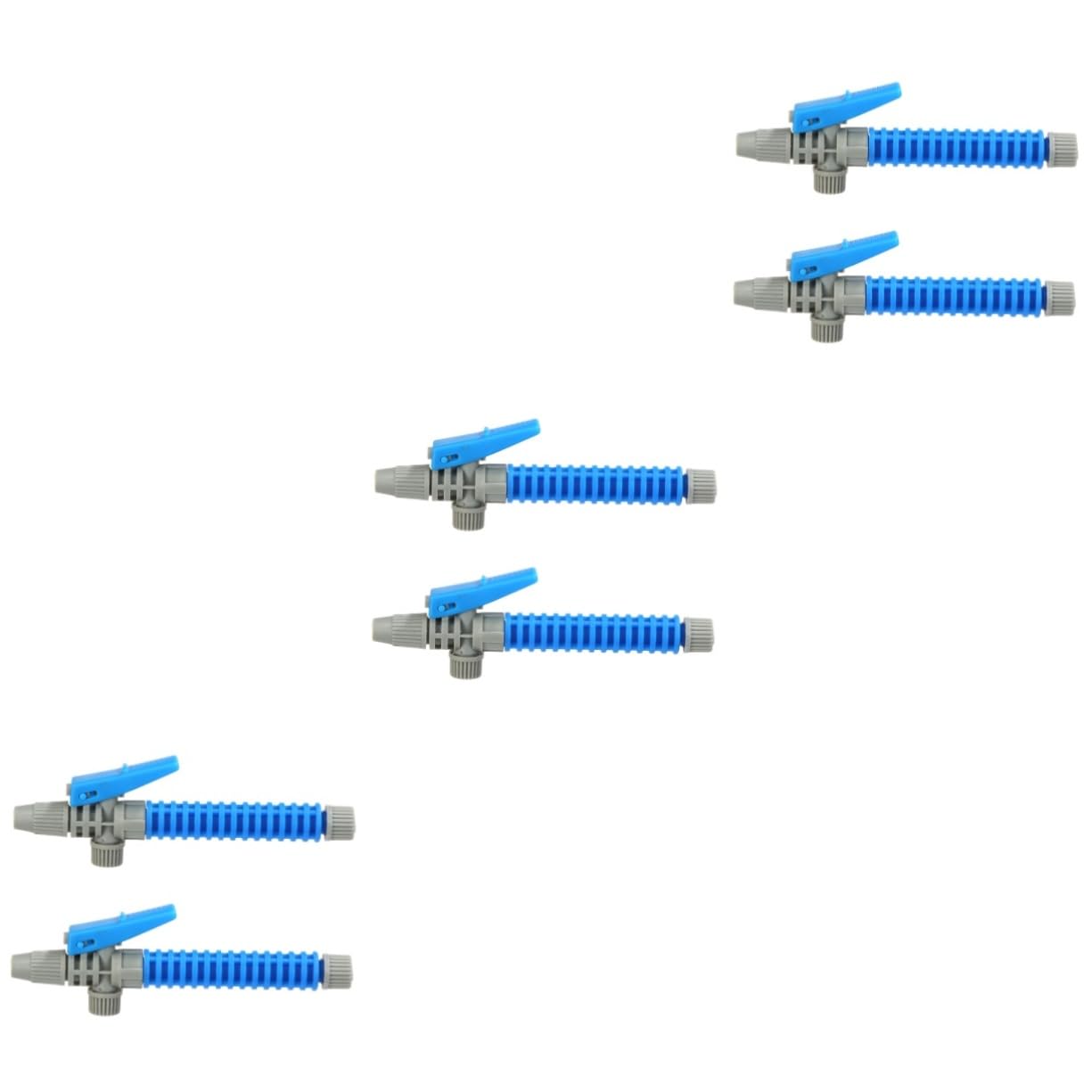 VICASKY 3sets 2pcs Ergonomic Spray Nozzles with Non Slip Handle Durable Plastic Sprayer Replacement for Garden and Agricultural Use Fits Standard Hose Random Color 2pcs*3