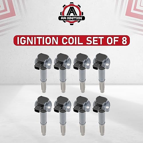 image for AA Ignition Ignition Coil Pack Set of 8 - Compatible with Ford 5.0L Ve