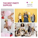 38 Pcs Paper Crowns for Kids Boys Girls Adults Princess Prince King, Classroom Crown, Birthday Party Hats with Gold Gem Jewels Number Letter Stickers, DIY Decorate Decor Favor Supplies - Image 5