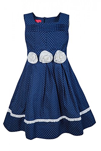 Vestido de niña Enzian Blau 3 años ceremonia azul infantil