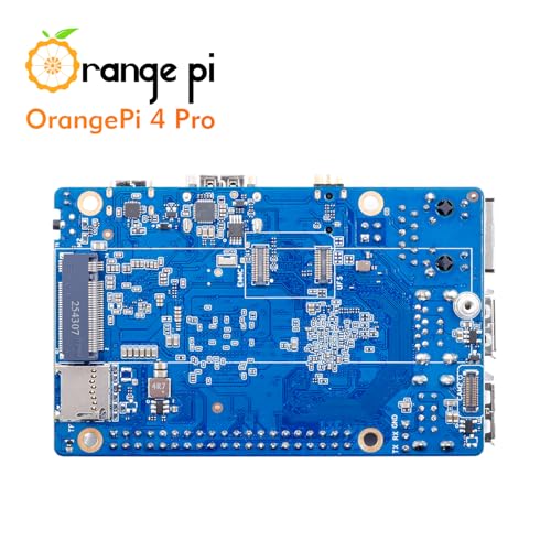 Image of Orange Pi 4 Pro 4GB LPDDR5 8 Core 64 Bit Single Board Computer, 3TOPS AI NPU Allwinner A733 WiFi 6 & Bluetooth 5.4 Frequency 2.0GHz Mini PC Run Android, Linux, Orange Pi OS