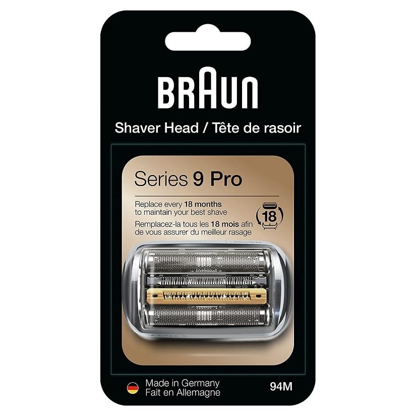 Braun 94M Shaver Replacement Head for Series 9 and Series 9 Pro Shavers For types 5790, 5791, 5793