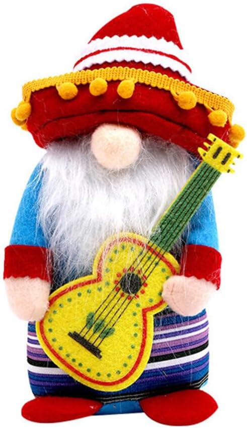 Garneck Carnival Doll Carnival Party Table Decoration Fiesta gnome Couple Plush gnome Figurines Mexican Decor Dinner Table Decor Baby Doll Gnome Doll Carnival Gnome Desktop Dwarf Doll