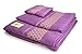 Produktbild I LIKE® Set 3 Handtücher 100% Baumwolle  1 Handtuch Bidet (30 x 45 cm) 1 Handtuch, 50 x 90 cm 1 Badetuch (100 x 140 cm 380 gr REF. Biene 14012 lila
