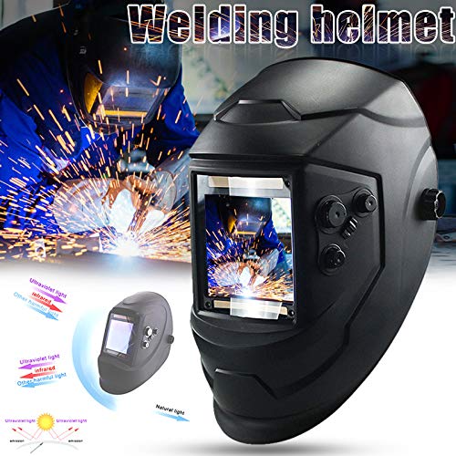 Cagoule Soudure,Masque Soudure Casque de soudage 4 Capteur Arc Solar Auto Darkinging Doggles Masque Masque Cameleon Auto Darkinging Soudouissage