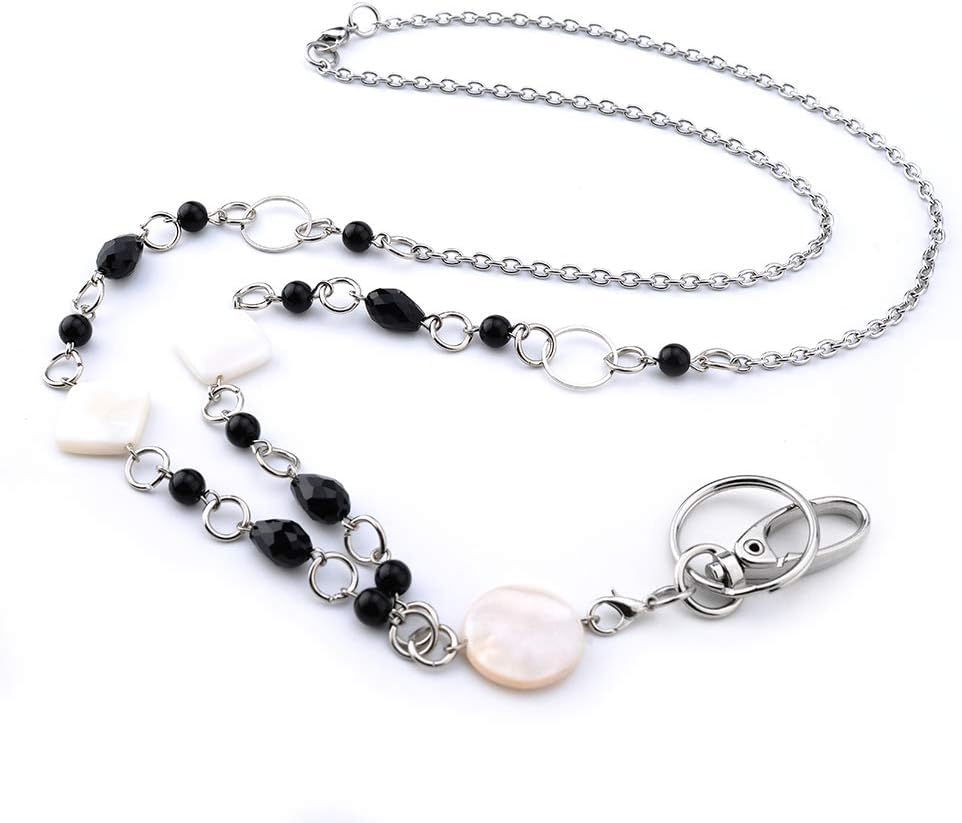 different shapes Lanyard Necklaces Badge Holder Name Lanyards for women Stainless steel chain