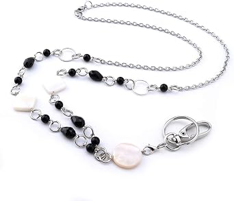different shapes Lanyard Necklaces Badge Holder Name Lanyards for women Stainless steel chain